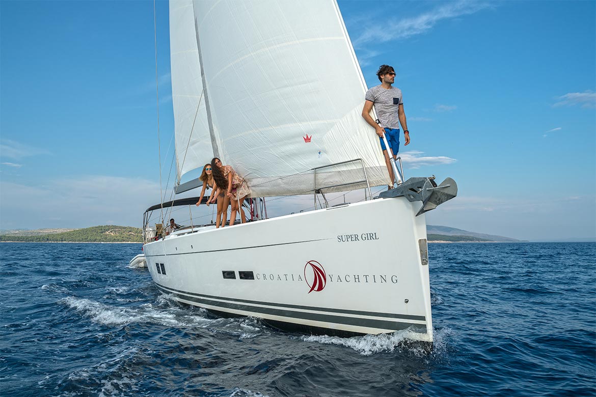 charter yacht in croatia
