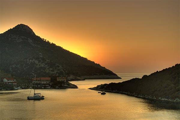 Tramonto su Lastovo