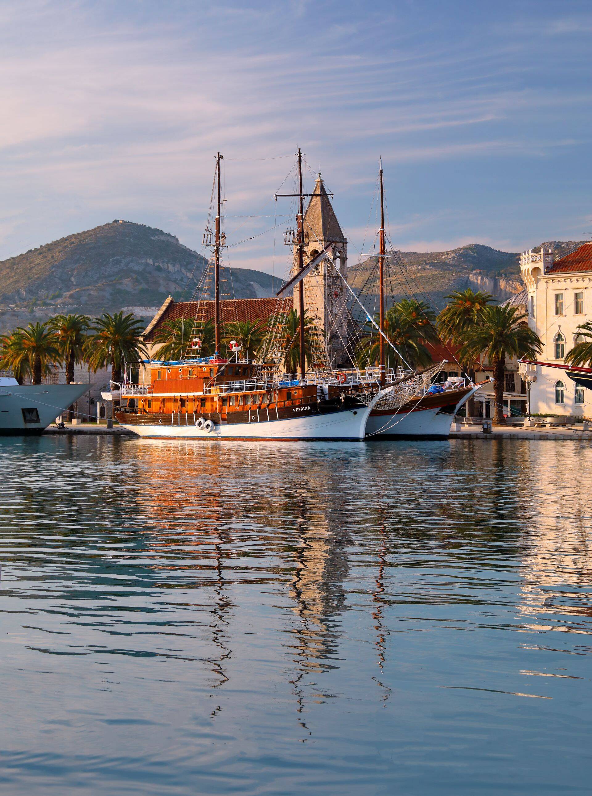 Trogir’s marina is a favourite choice for those looking for quick access.