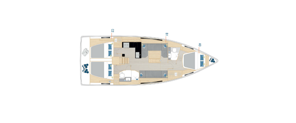 Hanse 410  | Bela