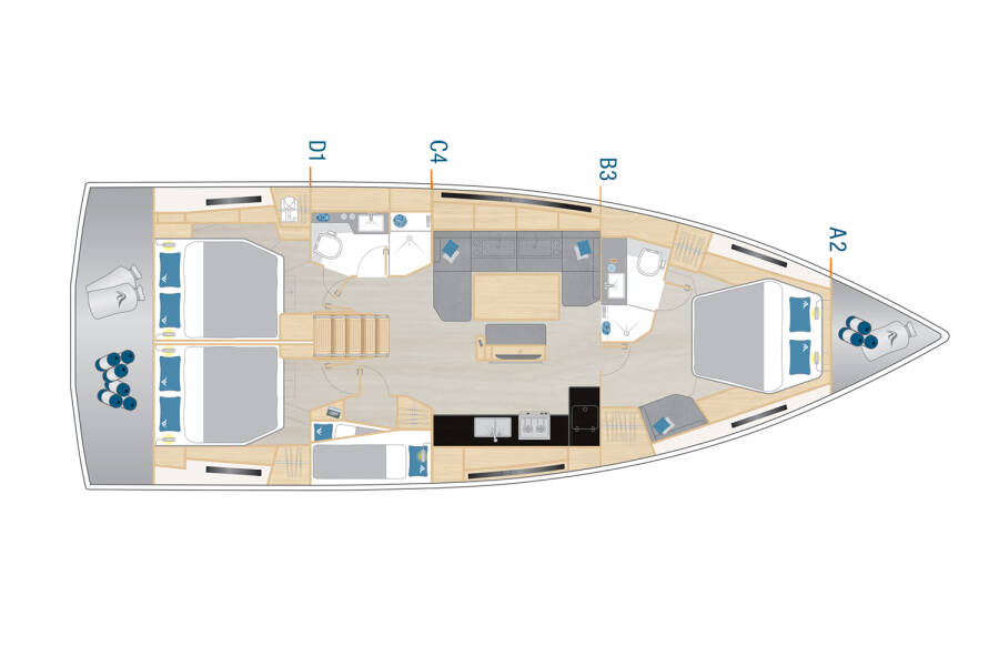 Hanse 460  | Dioscuri – OW