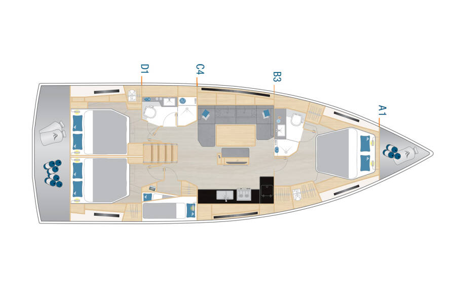 Hanse 460  | Miss Moneypenny - OW