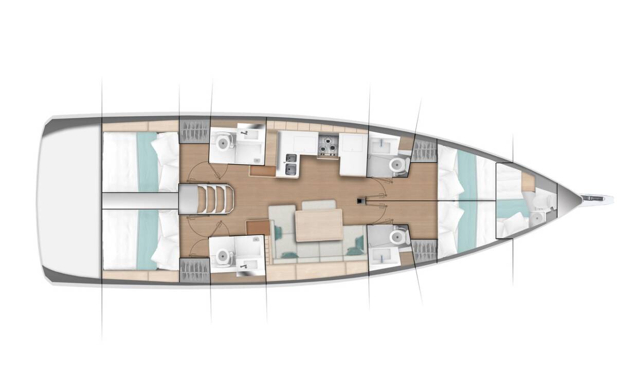 Sun Odyssey 490  | Geri